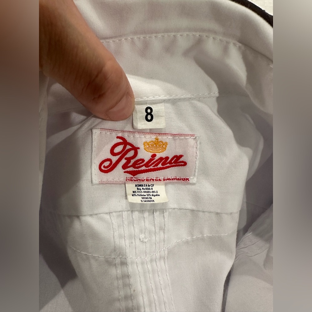 Guayabera Cotton Formal Shirt for Boys Traditional Latin Events - Picture 3 of 4